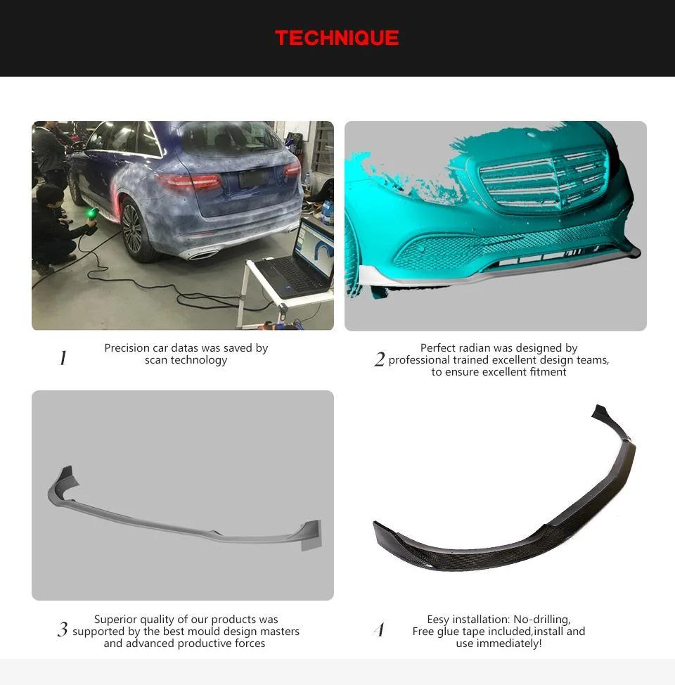 for Mercedes-Benz W213 Carbon Fiber Front Lip 2016-2018
