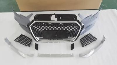 Car Accessory Auto Body Part Auto Bumper with Crystal Grille Tuning for Audi A3 RS3 2017-2019