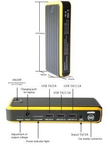 Mini Muti-Function Car Jump Starter 12000amh