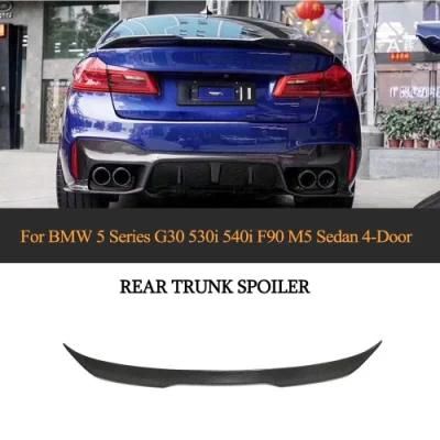 Carbon Fiber High Kick Spoiler for BMW G30 530I 540I F90 M5 Sedan 4-Door 2017-2019