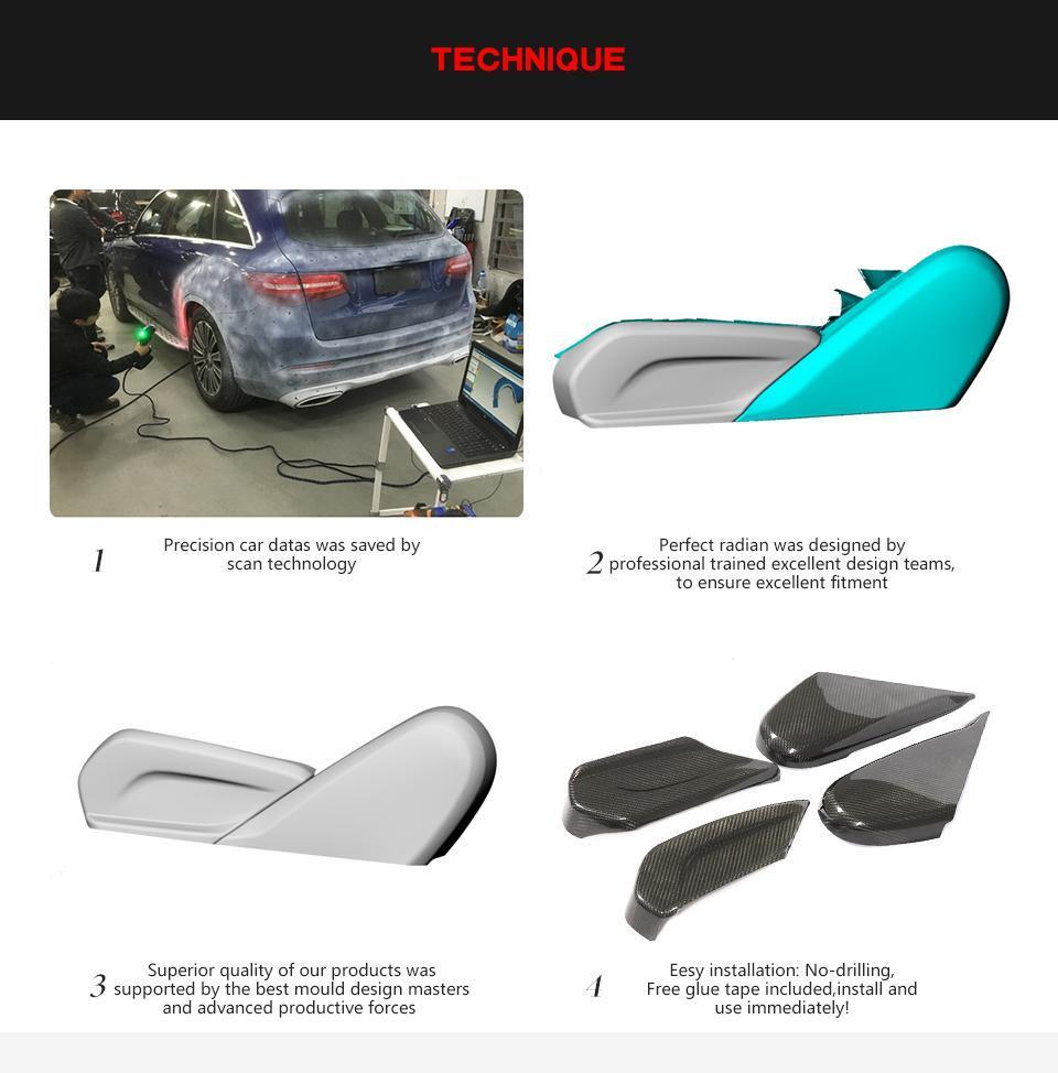 Dry Carbon Fiber Seat Side Covers for Benz Mercedes G Class Amg 2019-2020