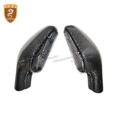 High Glossy Finish Carbon Fiber Car Real Side View Mirror Cover for Ferrari F430 Car Exterior Rearview Mirror