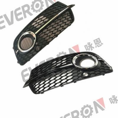 Front Lower Bumper Grill Fog Light Lamp Grille Cover for Audi Q5 Sline 2013-2017