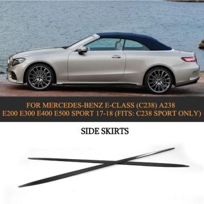 Carbon Fiber Side Skirts Trim for Mercedes-Benz E-Class (C238) E200 E300 E500 Sport 17-18 (Fits: C238 Sport only)