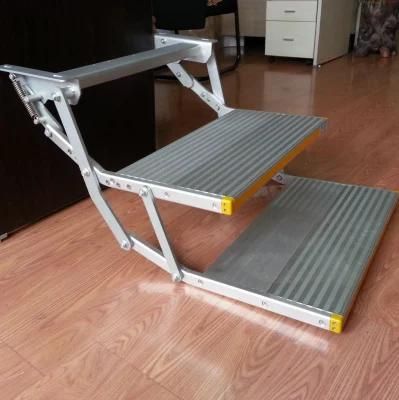 Double Manual Folding Step for Motorhome and Caravan