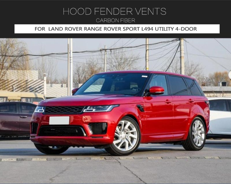 Dry Carbon Fiber Bonnet Vents for Land Rover Range Rover Sport 4-Door 2018-2020