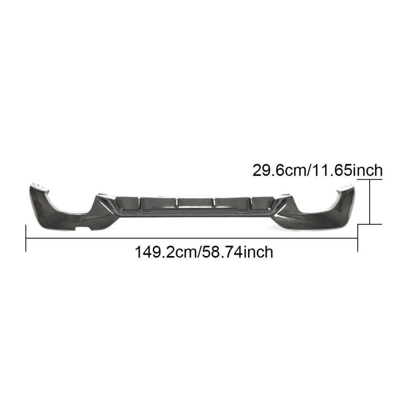 Carbon Fiber Rear Bumper Diffuser Lip for BMW 3 Series G20 G28 M-Sport 2019-2020