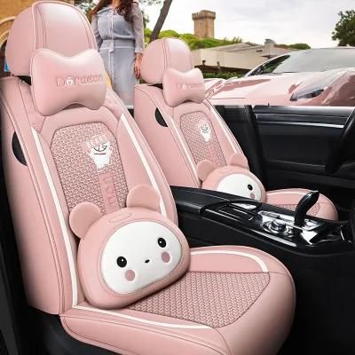 Unique Cartoon Design Leather Car Seat Covers