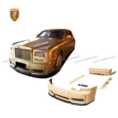 Fiberglass Body Kit for Roll Royce Phantom Update to Wald Style Car Front Rear Bumpers Auto Parts