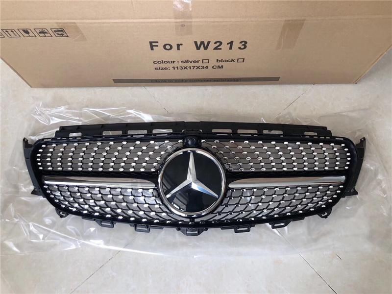 Diamond Style Car Front Grille for Mercedes Benz E Class W213 2016-2020