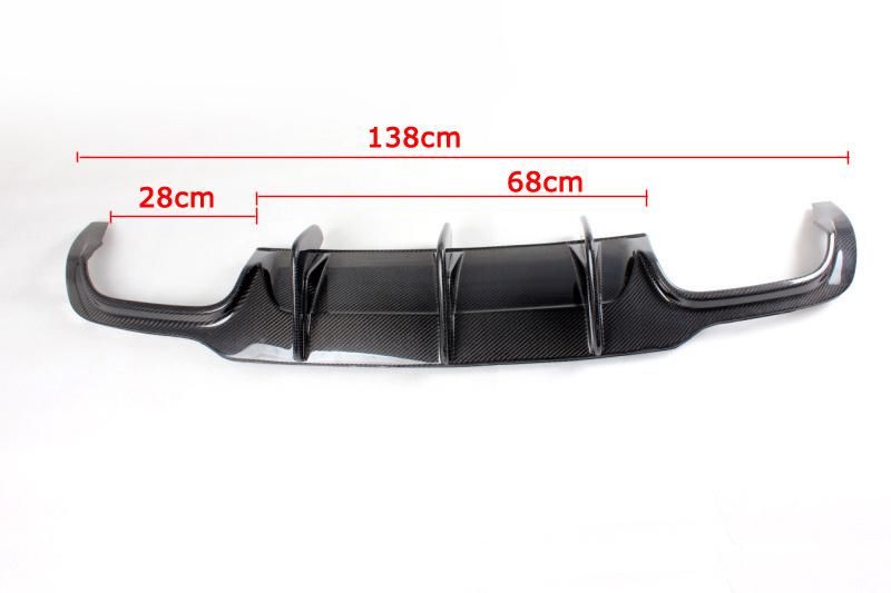 Carbon Fiber W204 C63 Rear Bumper Diffuser for Mercedes-Benz C-Class W204 C63 Amg C300 Sport Sedan 2012 - 2014