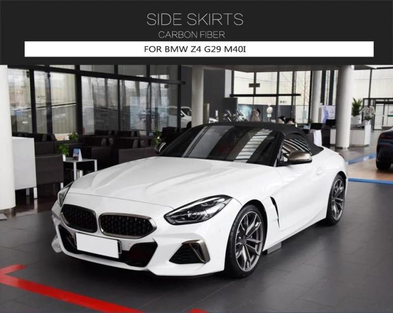 Carbon Fiber Side Skirts Extension for BMW Z4 G29 M40I Convertible 2-Door 2019-2020