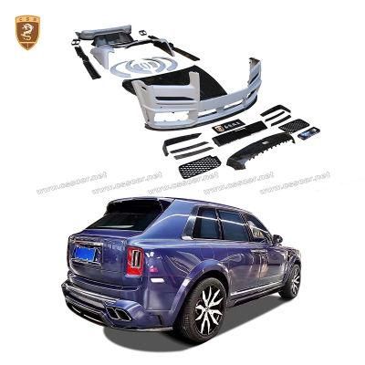 Update to Msy Style Fiberglass Mix Carbon Car Front Bumper Rear Bumper Engine Hood Body Kit for Rolls Royce Cullinan Bodykit