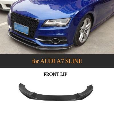 Carbon Fiber Material Front Bumper Lip Spoiler for Audi A7 Sline