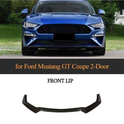 Carbon Fiber Front Bumper Lip for Ford Mustang Gt Coupe 2-Door 2018-2019