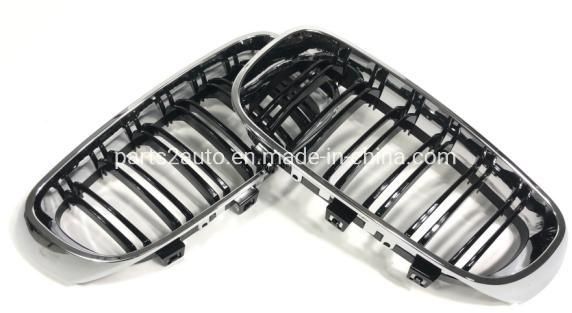 BMW Gt F34 Double Lines Chromed Black Customized Grille 2012-in.