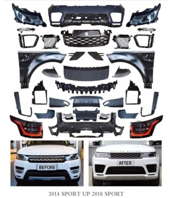 Feebest China Auto Parts Suppliers New Arrival Black Body Kit for Land Rover Discovery Sport 2020 2021 Car Facelift Upgrade Front Rear Bumper Kits