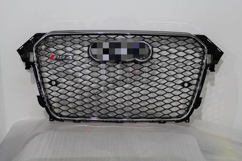 Replacement RS4 Style Honeycomb Front Bumper Mesh Grille for Audi A4 B8 2013-2016