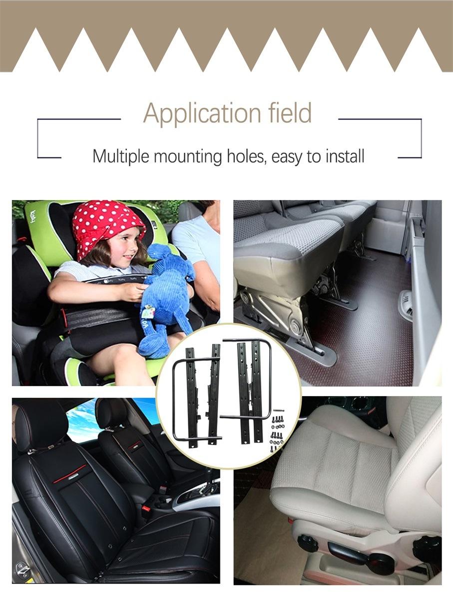 Customized Powder Coated Car Seat Rail for Commercial Vehicle