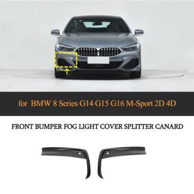 Carbon Fiber Front Bumper Canards for BMW G14 G15 G16 840I M850I 8 Series M Sport 2020 2021