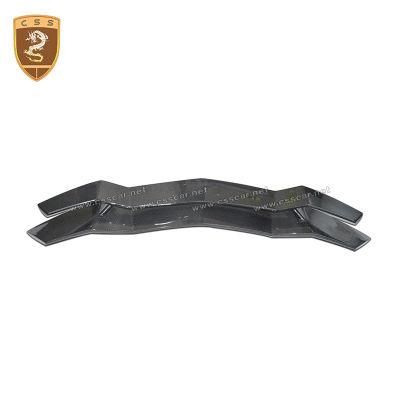 Carbon Fiber Double Deck Black Rear Trunk Spoiler Wing for Lamborghini Aventador Lp700 Latest New Model Vors Style Rear Wings