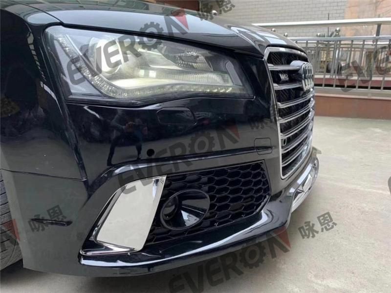 Upgrade RS8 Auto Body Kits Front Bumper Assy with Grille for Audi A8 W12 D4 D5 2011-2018