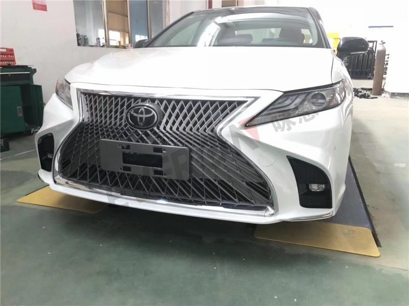Body Kit Front Rear Bumper Side Skirt Upgrade to Lexus Ls Type for Camry 2018-2021