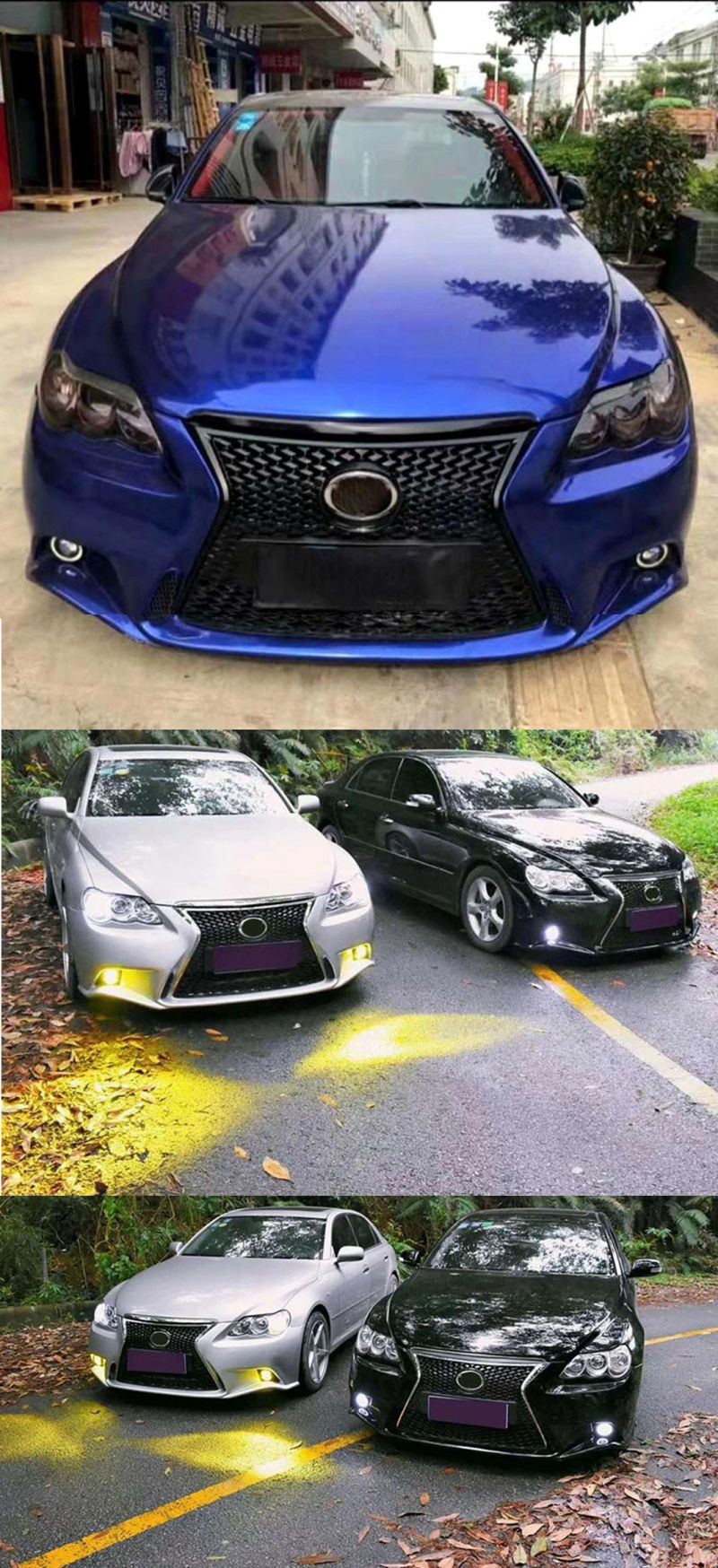 for Toyota Reiz 2005-2009 to Lexus Is Front Bumper PP ABS Plastic Body Kit