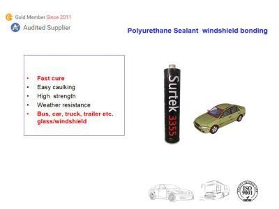 High Performance (PU) Polyurethane Sealant Plastic PU Adhesive Glue for Windshield (Surtek 3355)