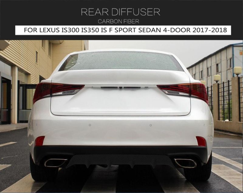 Carbon Fiber Rear Diffuser for Lexus Is300 Is350 Is F Sport Sedan 4-Door 17-18