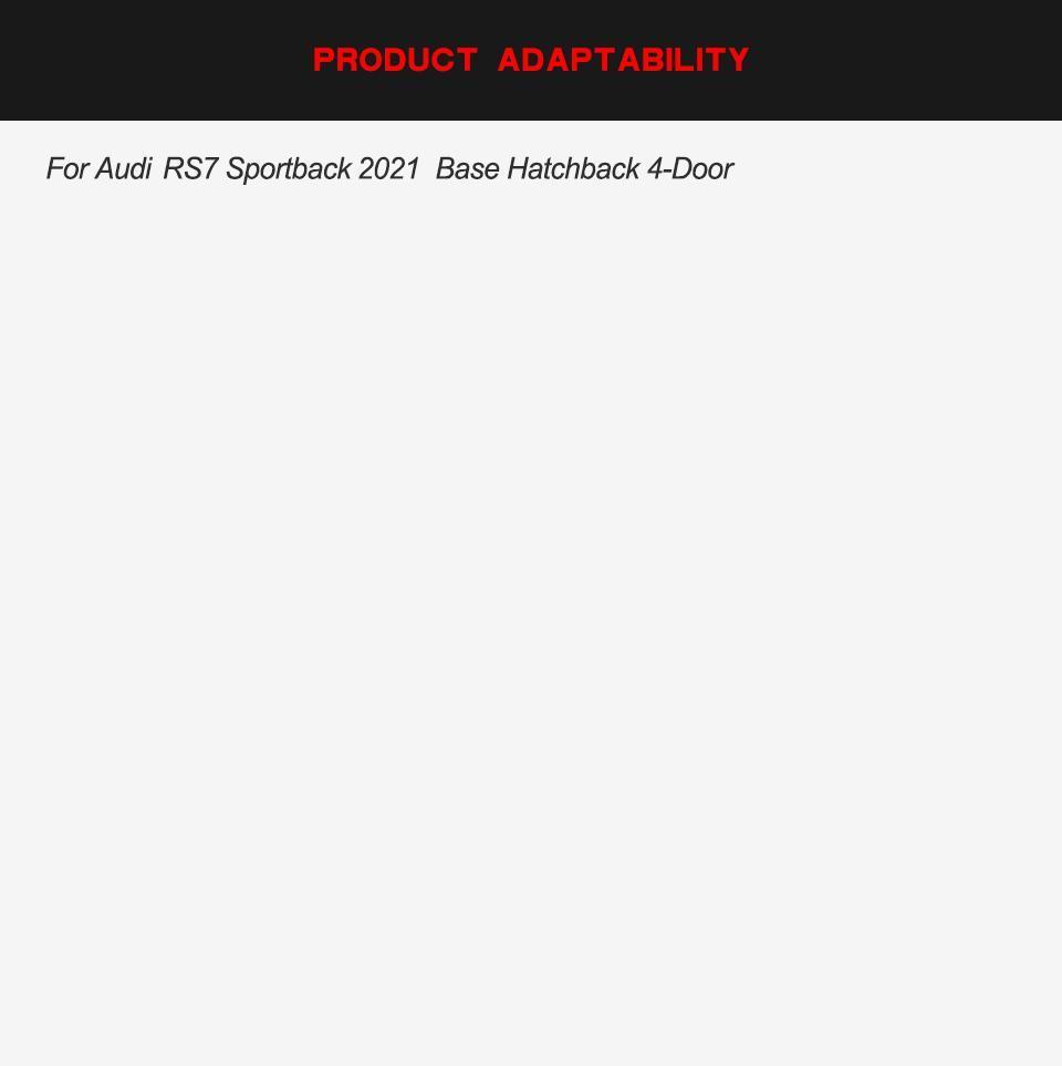 Carbon Fiber Front Bumper Fins Canards for Audi RS7 Sportback Hatchback 4-Door 2020-2021