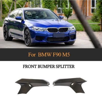 Carbon Fiber Front Bumper Splitter Fins for BMW F90 M5 2018-2019