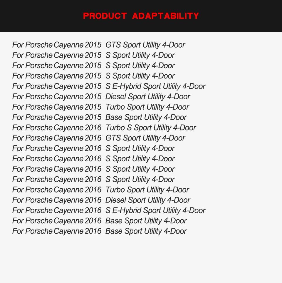Dry Carbon Fiber 21PCS Interior Central Console Gear Shift Panel for Porsche Cayenne 2015-2016