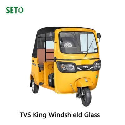 Windshield Front Glass Laminated for Tvs King 4 Stroke Si Engine