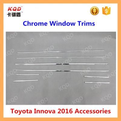ABS Plastic Chrome Window Trims for Toyota Innova 2016