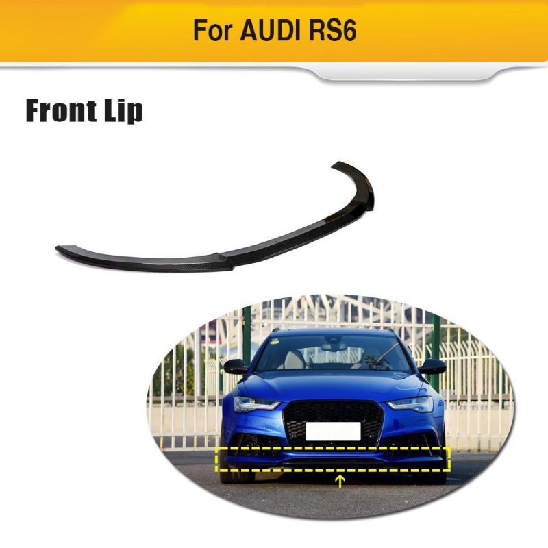 Carbon Fiber Front Lip for Audi RS6 2013-2018