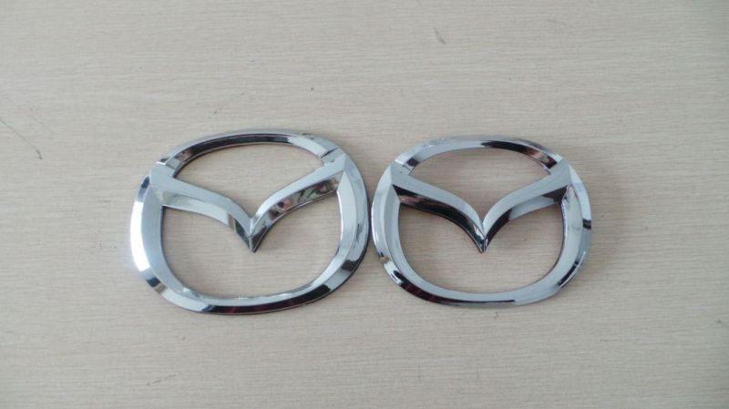 ABS Plastic Custom Silver Car logo Auto Emblem Badges