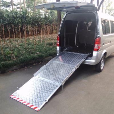 TUV Manual Aluminum Folding Wheelchair Ramp for Motorcycle with 350kg Loading for Electric Scooter