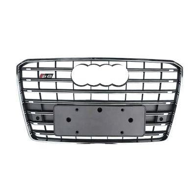 Automobile Front Grille Grill for Audi A8 Black Front Bumper Grill S8 Facelift Mesh Grille 2015-2018