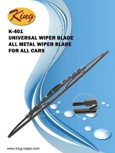 OEM Quality All Metal Wiper Blades, Clear View &amp; Silent Operation, Universal Type for All Cars