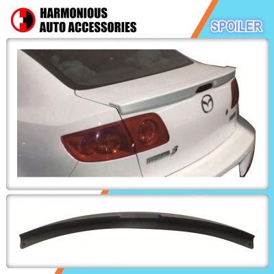 Auto Accessory Sculpt Parts Rear Trunk Spoiler and Roof Spoiler for Mazda 3 2006-2010