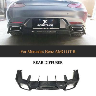 Carbon Fiber Rear Bumper Diffuser for Mercedes Benz Amg Gt R 2015-2017