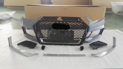 Factory Whole Sale Auto Body Kit Parts Accessories Car Front Bumper Grille Kit for Audi A3 RS3 2017-2019