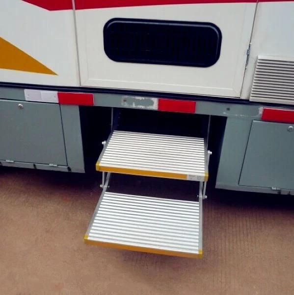 Double Manual Folding Step for Motorhome and Caravan