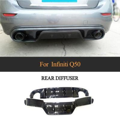 Carbon Fiber Rear Bumper Diffuser for Infiniti Q50 Sedan 4-Door 2014-2016
