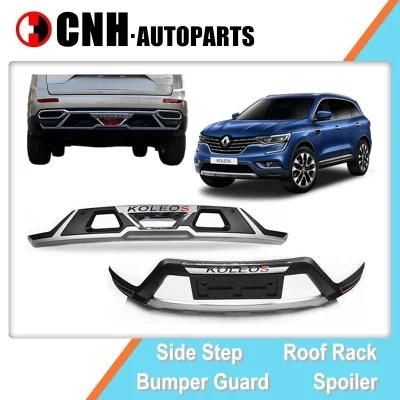 Front Bumper Guard and Rear Bumper Diffuser for Renault Koleos 2017 2018