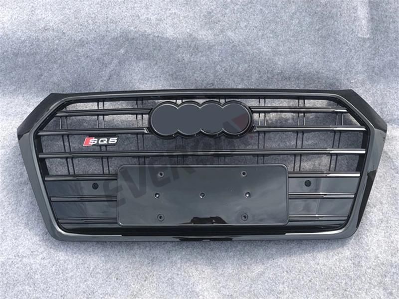 Sq5 Style Car Body Parts Modified ABS Front Grille for Audi Q5 2018-2021