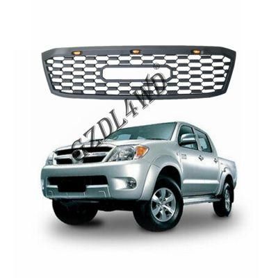 Hilux Vigo Body Parts Car Grille with LED for Toyota Hilux 05-11