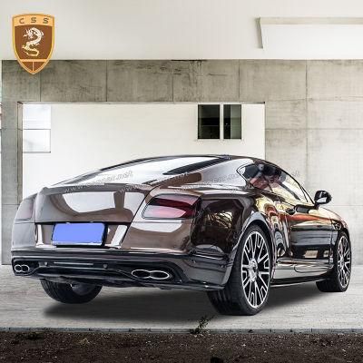 Wholesale V8s Style 3K Twill Weave Carbon Fiber Rear Diffuser Lip for Bentley Continental Gt 2015-2017