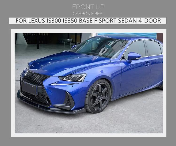 Ml Style Car Carbon Fiber Front Bumper Lip for Lexus Is300 Is350 Base F Sport Sedan 4-Door 17-18